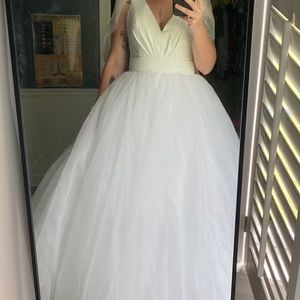 Tulle wedding dress